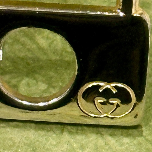 Vintage Gucci Pair Keychain Key Ring Charm Gold Chrome with a Gucci BOX!!! - Picture 6 of 15